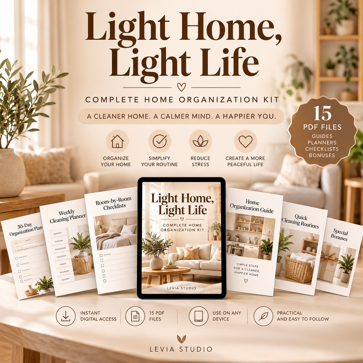 Light Home, Light Life – Complete Home Organization Kit